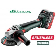 SMERIGLIATRICE ANGOLARE METABO A BATTERIA 18 V MOD. WB 18 LT BL 11 - 125 QUICK BRUSHLESS (2 x 5.5 Ah Li-HD)